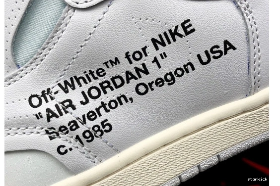 1 100  White Retro High AQ0818 Jordan O-W Air AQ0818-100 1027